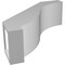 Ekena Millwork 5-in. W x 14-in. D x 14-in. H Baker Architectural Grade PVC Knee Brace BRCP05X14X14BKR - alternate 3